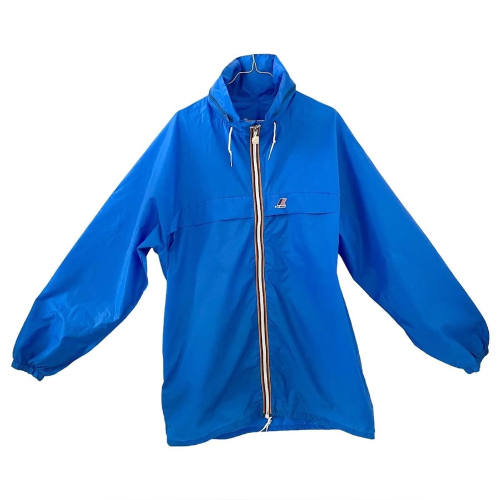 K-Way Classic Vintage Unisex Blue Jacket with Traditional Accents